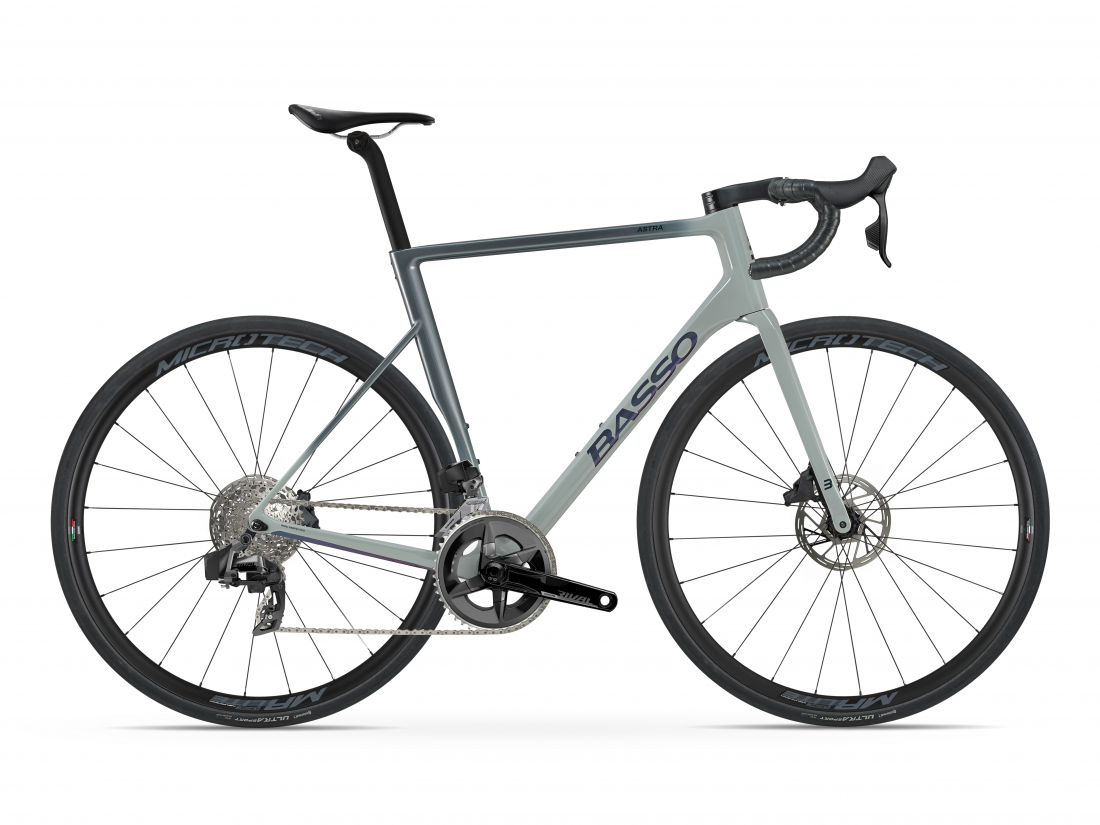 Astra disc, gray asphalt, Sram Rival eTap AXS, Microtech MrLite, 2023